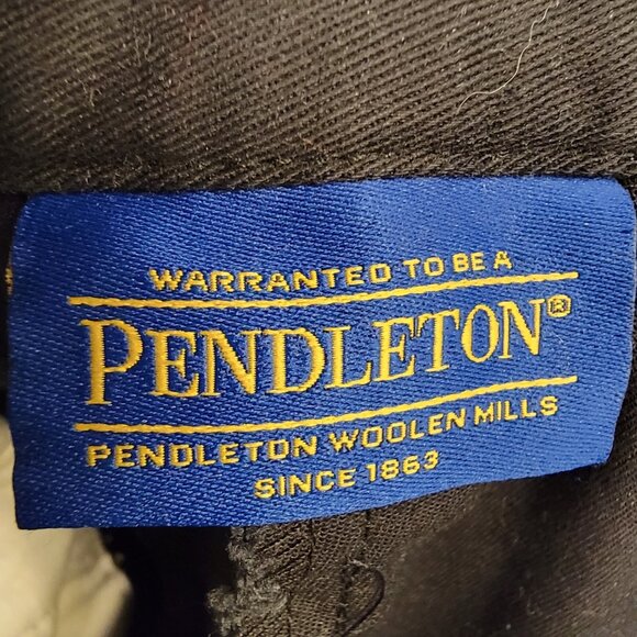 Vintage Pendleton Pants Womens Size 12 Black 100% Virgin Wool Pants - Picture 2 of 5